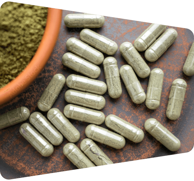 Powdered capsules