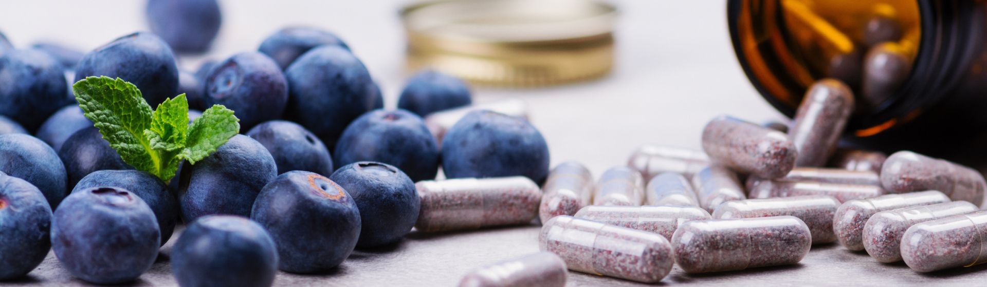 Supplements and blueberries